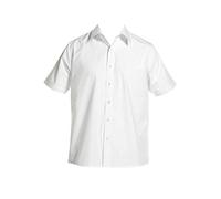 Zeco Quality Easy Iron Boys School Shirt, Short Sleeve, White 14.5in Collar Generous Cut