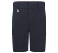 Zeco sold by Essential Wear School Boys Uniform Cargo Long Shorts Trousers Age 4-13 Years Grey Navy (Age 13 Years, Navy)