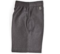 Zeco sold by Essential Wear School Boys Uniform Sturdy Fit Half Elastic Back Shorts Grey (Age 11/12, Grey)