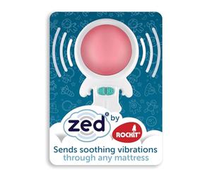 Zed by Rockit Vibration Baby Sleep Aid with Red Night Light for Baby Cots Cribs & Moses Baskets - 6 Soothing Vibration Settings