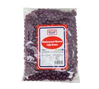 Zed Candy Blackcurrant Jelly Beans 1kg | Bold Blackcurrant Flavour | Gluten Free, Halal & Vegetarian | Single Colour Sweet Jar Filler