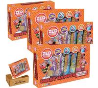 Zed Candy Mini Sweet Hamper Orange Box 177g - Assorted Bubblegum & Hard Candy Sweets Gift, Big Zappers, Golf Balls, Jawbreakers, Bundle by UrbanShoppi (4)