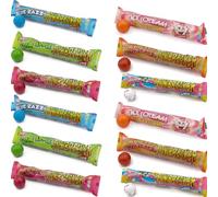 Zed Candy Random Mixed Flavour Jawbreaker 6 Ball Pack PMP 49.5g - Watermelon, Strawberry, Sour Cherry, Fireball, Tropical & Blue Razz - Pick Number of Random Mixed Packs