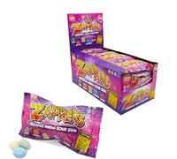 Zed Candy Zappers Original Mega Sour Gum 50g 50p PMP (24 Bags(Full Box))