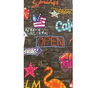 Zed Décor Ps Vintage Cafe Bar Themed Brick Effect Wallpaper Wallpaper 0522320