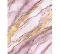 Zed Décor Wpe Heavyweight Vinyl Wallpaper Breccia Marble Design In Soft Lilac/pink/gold - 62509