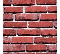 Zed Décor Zed Decor 3D Classic Retro Smooth Red Brick Vinyl Wallpaper Hm12-0701