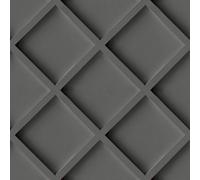 Zed Décor Zed Decor Black Slate Wood Trellis Panel Wallpaper Solid Black Background Shadows -3D Effect - Modern Wood Trellis Panel Design
