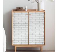 Zed Décor Zed Decor Vintage Brick Stone Effect Self Adhesive Vinyl Wallpaper, Bedroom & Living Room White Brick B1071