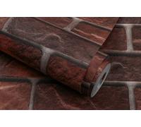 Zed Décor Zed Decor Vintage Rustic Red Brick Smooth Vinyl Wallpaper 571401