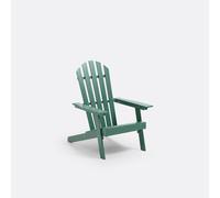 Zeda Adirondack Style Acacia Garden Armchair Green eucalyptus