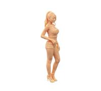 ZEDACAKAI 1/35 Figure fashion Model To Be Colored By Yourself-No1 | It is very suitable as a gift for lovers of scene decoration, miniature shooting, DIY manual projects and model making.