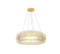 ZEDARO Chandelier, Ceiling Light Light Luxury Postmodern Round Crystal Gold Lighting for Living