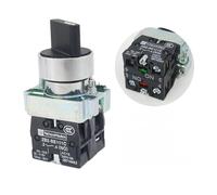 ZEDEVB 10PCS 22mm XB2-BD21 BD41 BD25 BD35 BD45 BD53 1NO/2NO/1NO1NC 2/3 Position Self locking/self resetting selector Knob switch(XB2-BD35)
