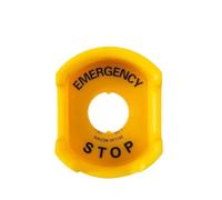 ZEDEVB 1set Emergency stop button protective cover,switch preventing misoperation, yellow 22mm emergency mushroom head protective seat(25MM)