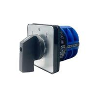ZEDEVB 32A Three Position 2 Poles 8 Screws Cam Rotary Switch Manual Transfer Changeover Universal Selector LW26 YMW26-32/2