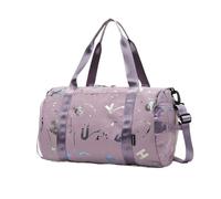 ZEDEVB Gym Yoga Sport Dance Bag for Girl Boy Graffiti Letters Printing Travel Fitness Siwmming Dry Wet Waterproof Crossbody Deffle Bag(Purple)