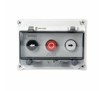 ZEDEVB Knob button box plastic switch control box box start stop waterproof outdoor industrial self reset protective cover(33)