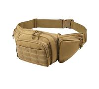 ZEDEVB Outdoor Tactical Gun Waist Bag Holster Chest Combat Camping Sport Hunting Athletic Shoulder Sling Fanny Pack Backpack for Men(Khaki)