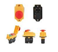 ZEDEVB YH02A Electromagnetic Starter Push Button Switches Machine Tool Equipment IP55 Waterproof Safety Witch 28A Replace KLD28A KJD17A(TYPE-D 5PIN PLUG,220V)