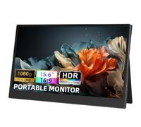 Zedify 15.6" FHD 1920X1200 1080P IPS Portable Gaming Monitor, Second External Display, USB/Type C/mini HDMI, Built in Dual Speaker, w/Smart Cover for Xbox, PS5/4/3, Laptops, Desktop, Phone