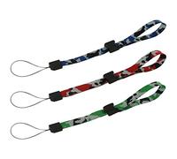 ZedLabz adjustable wrist strap for Cameras, MP3 Players, electronic devices, Games Controller, Console, DS Lite DSi XL 2DS 3DS XL Wii remote Wii U, PSP Go PS Vita PS3 Move - camo green, red, blue
