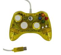 ZedLabz compatible 1.8M wired LED colour glow USB controller for Microsoft Xbox 360 - Yellow