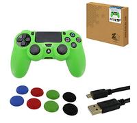 ZedLabz protect & play accessory bundle for PS4 including 3m charge & play ca...