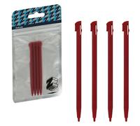 ZedLabz Replacement Stylus Pen For Nintendo 2DS - 4 Pack Red