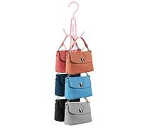 ZEDODIER Purses Handbags Hangers, Purse Handbag Holder Pink Metal Space Saving Hangers Bags Handbags Storage Organizer, Closet Organization for Purses Handbags Backpacks Tank Tops Belts