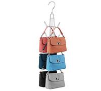 ZEDODIER Purses Handbags Hangers, Purse Handbag Holder Silver Metal Space Saving Hangers Bags Handbags Storage Organizer, Closet Organization for Purses Handbags Backpacks Tank Tops Belts