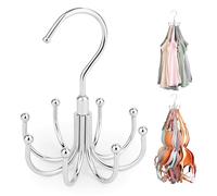 ZEDODIER Tank Top Hanger, 2 Pack Rotatable Bra Organzier for Closet, Max 48 Storage Capacity Sport Bra Holder, Metal Space Saving Closet Organizers and Storage, Silver