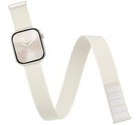 Zedoli Ankle/Arm Band Compatible with Apple Watch Bands 42mm 44mm 45mm 46mm 49mm Women Men, Stretchy Nylon Breathable Armband Ankle Strap for iWatch Series 10 9 8 7 6 5 4 3 2 1 SE Ultra, Starlight