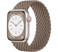 Zedoli Braided Solo Loop Compatible with Apple Watch Series 9 Band 40mm 38mm 41mm Women, Adjustable Stretchy Nylon Solace Bands Elastic Sport Wristband Straps for iWatch Series 8 7 6 5 4 3 2 1 SE,