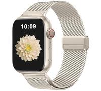 Zedoli Magnetic Metal Band Milanese Loop Compatible with Apple Watch Bands 40mm 41mm 38mm 42mm 44mm 45mm 46mm 49mm Women Men,Stainless Steel Strap for iWatch Band Series SE 11 10 9 8 7 6 5 4 3 2 Ultra