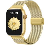 Zedoli Magnetic Metal Band Milanese Loop Compatible with Apple Watch Bands 40mm 41mm 38mm 42mm 44mm 45mm 46mm 49mm Women Men,Stainless Steel Strap for iWatch Band Series SE 11 10 9 8 7 6 5 4 3 2 Ultra