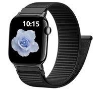 Zedoli Nylon Sport Loop Band Compatible with Apple Watch Bands 40mm 42mm 41mm 38mm Women Men, Soft Stretchy Braided Elastic Strap for iWatch Series 11 10 9 8 7 6 5 4 3 2 1 SE Ultra 2 3, Black