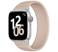 Zedoli Sport Solo Loop Band Compatible with Apple Watch Bands 40mm 42mm 41mm 38mm Women, Stretchy Soft Silicone Waterproof Replacement Strap for iWatch Series 11 10 9 8 7 6 5 4 3 2 1 SE, Milk Tea