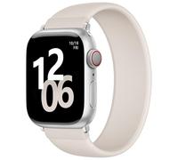 Zedoli Sport Solo Loop Band Compatible with Apple Watch Bands 40mm 42mm 41mm 38mm Women, Stretchy Soft Silicone Waterproof Replacement Strap for iWatch Series 11 10 9 8 7 6 5 4 3 2 1 SE, Starlight