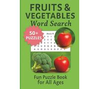 ZeDX Premium Word Search Puzzle Book: Fruits and Vegetable themed (over 50 Puzzles):Enjoy solving each one by one with our Premium Edition (Word search for dementia patients)