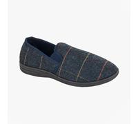Zedzzz KENNY Mens Full Slippers Navy - UK 12