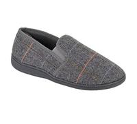 Zedzzz KENNY MS404 Men's Herringbone Slippers, Grey, Size 8