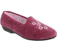 Zedzzz Ladies Full Slippers Heather 3 UK
