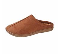 Zedzzz Mens Alex Centre Seam Mule Slipper - Tan - UK9