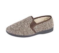 Zedzzz Men's Keith Fluffy Classic Slippers in Brown | Size: 8 Zedzzz Brown 8