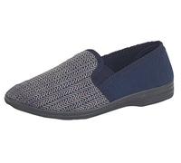 Zedzzz New Mens Gents Luxury Comfort Fit Full Slippers Navy Size UK 6-14 (10)