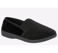 Zedzzz Richard Slippers Men's | Slip On Shoes | Black | UK Size 10