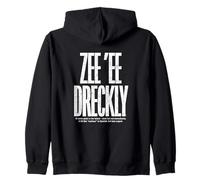 “Zee ee dreckly" is Funny Cornwall Dialect for Proud Cornish Zip Hoodie