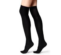 ZEE FASHION Ladies over the Knee Black Socks UK Size 4-7 Euro 37-42 Black