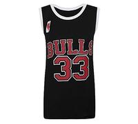 ZEE Fashion ® Ladies Womens Basketball NBA Style Vest Top Chicago Bulls 33 Look American Celeb